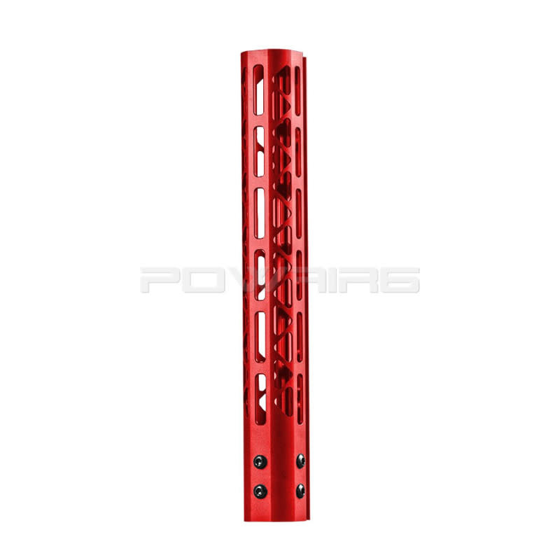 Balystik Skeleton M-LOK CNC rail for AEG / GBB / PTW 12 inch red