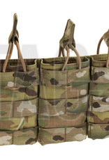 Warrior Assault Systeem Triple M4 Molle Open M4 5.56mm Mag Pouch / bungee Retention Multicam