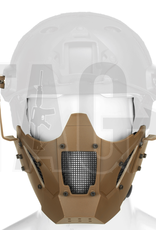 pirates arms Pirate Arms Warrior Steel Half Face Mask  Tan