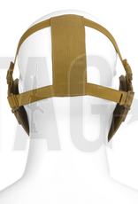 pirates arms Pirate Arms Warrior Steel Half Face Mask  Tan