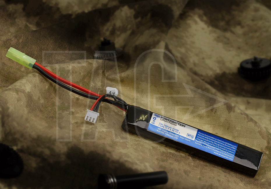 Pirate arms LiPo 7.4V 1100mAh 20C Stock Tube Type