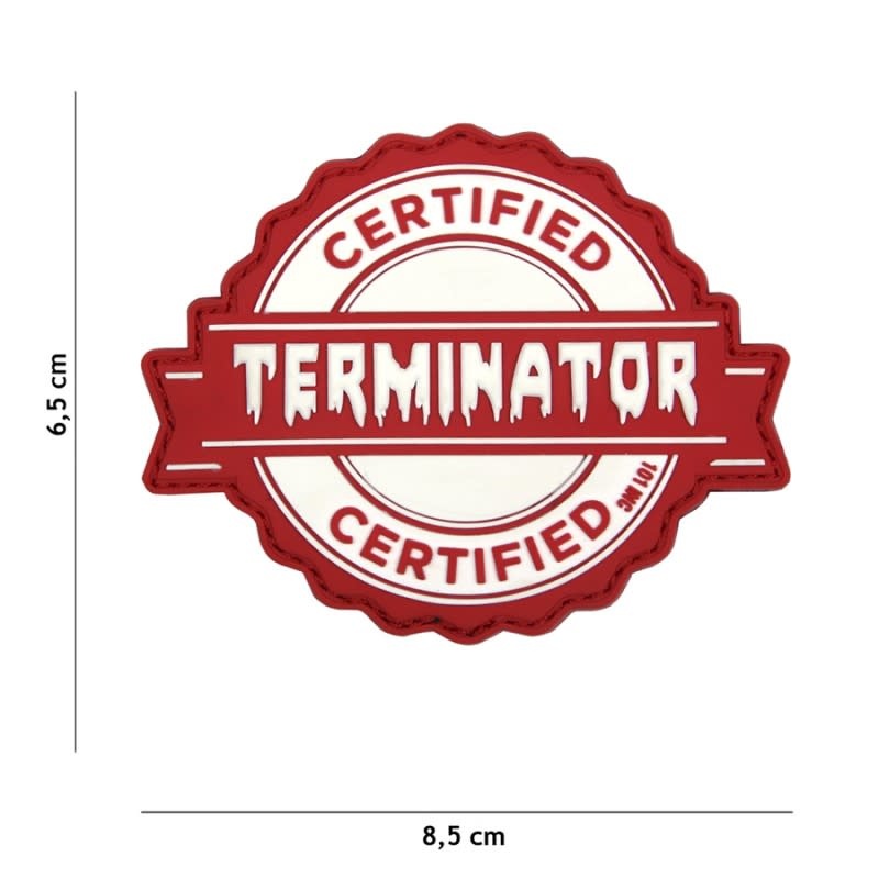 101 inc Patch 3D PVC Terminator rood