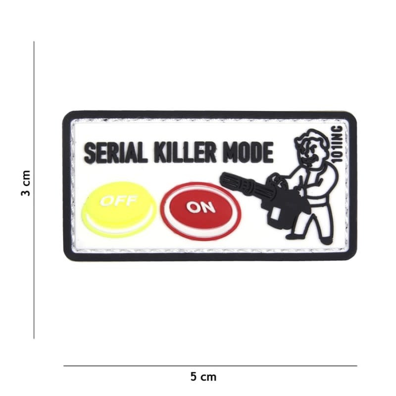 101 inc Patch 3D PVC Serial killer wit