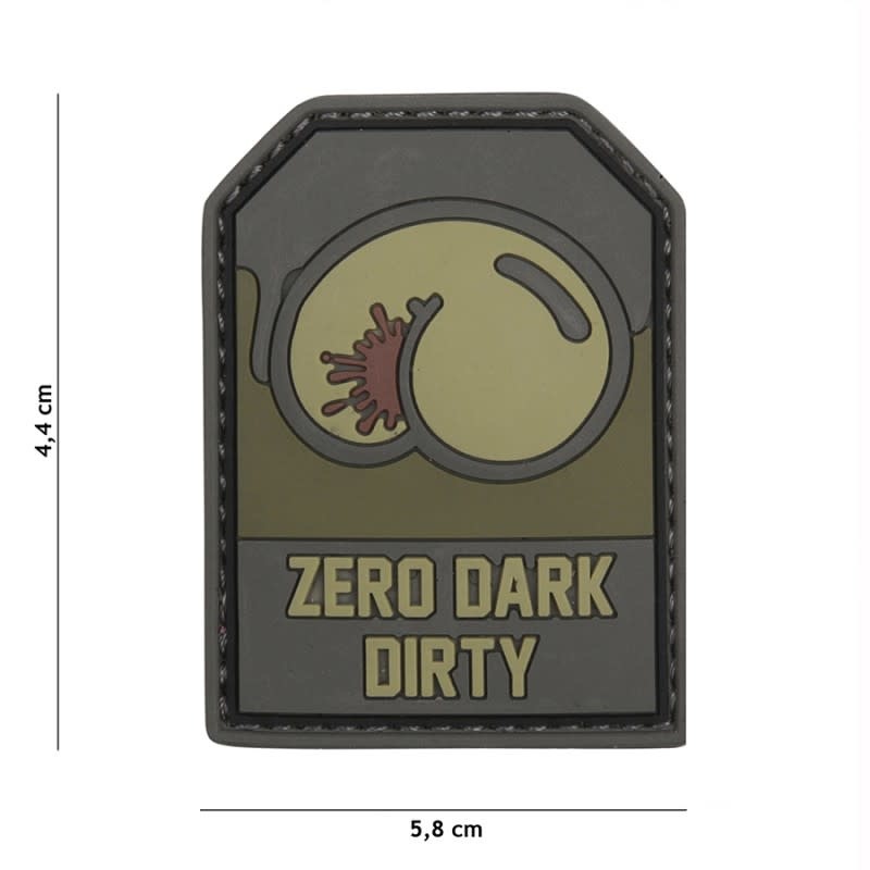 101 inc Patch 3D PVC Zero Dark Dirty groen