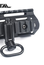 Metal tactical rail sling attachment quick detach mount