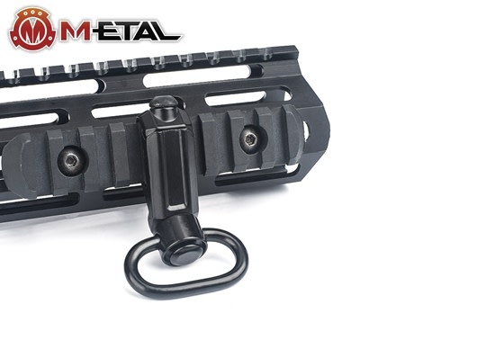 Metal tactical rail sling attachment quick detach mount