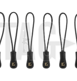 Claw Gear Zipper Puller Medium 6-Pack Black