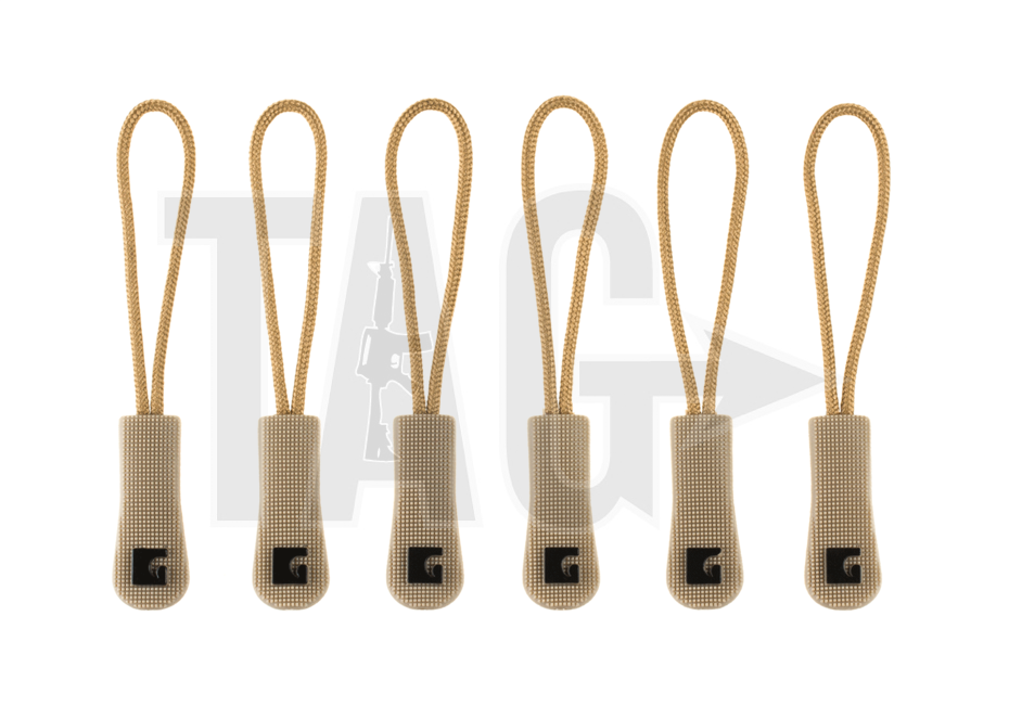 Claw Gear Clawgear Zipper Puller Large 6-Pack Coyote