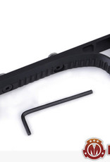 Metal Metal Keymod Link Curved Foregrip Black