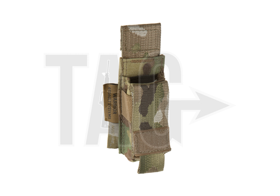 Warrior Assault Systeem MOLLE Single 9mm Direct Action Pistol Mag Pouch (Multicam)