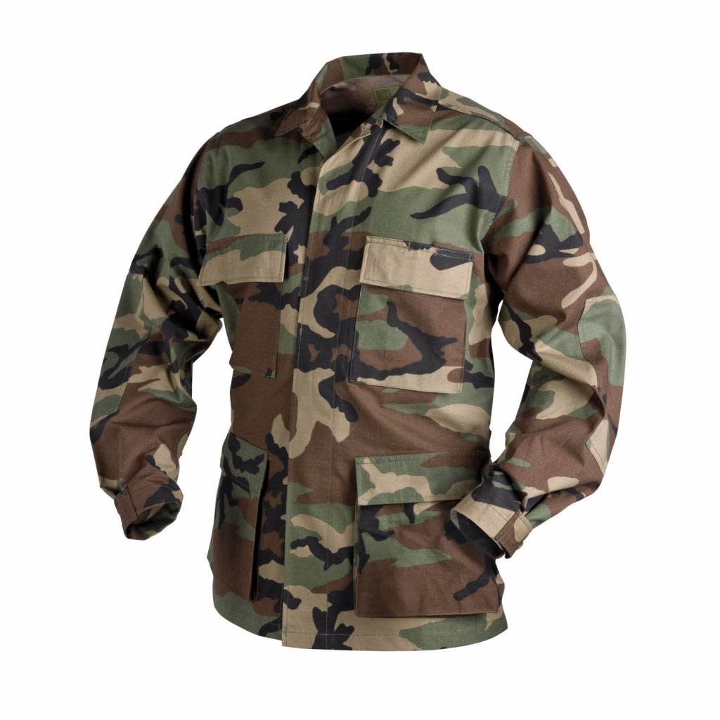 Helikon-Tex BDU Shirt - US Woodland - PolyCotton Ripstop