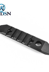 Metal WADSN 5-slot M-lok and Keymod Aluminium rail