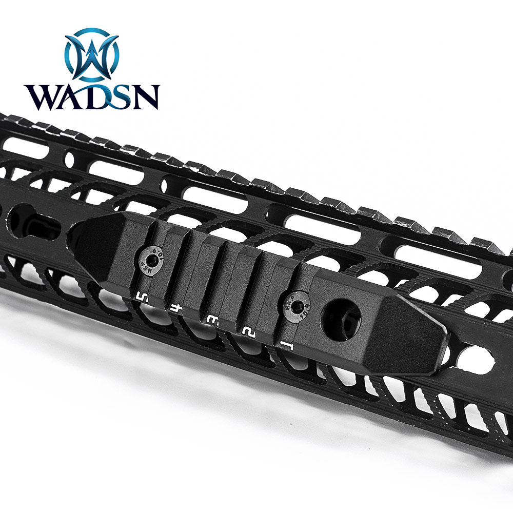 Metal WADSN 5-slot M-lok and Keymod Aluminium rail