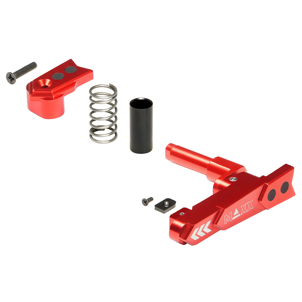 MAXX MAXX MODEL CNC Aluminum Advanced Magazine Release (Style A) (RED)