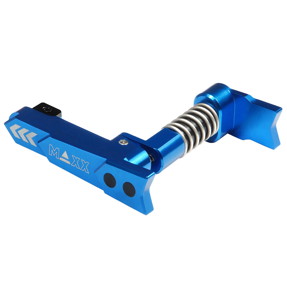 MAXX MAXX MODEL CNC Aluminum Advanced Magazine Release (Style A) (Blue)