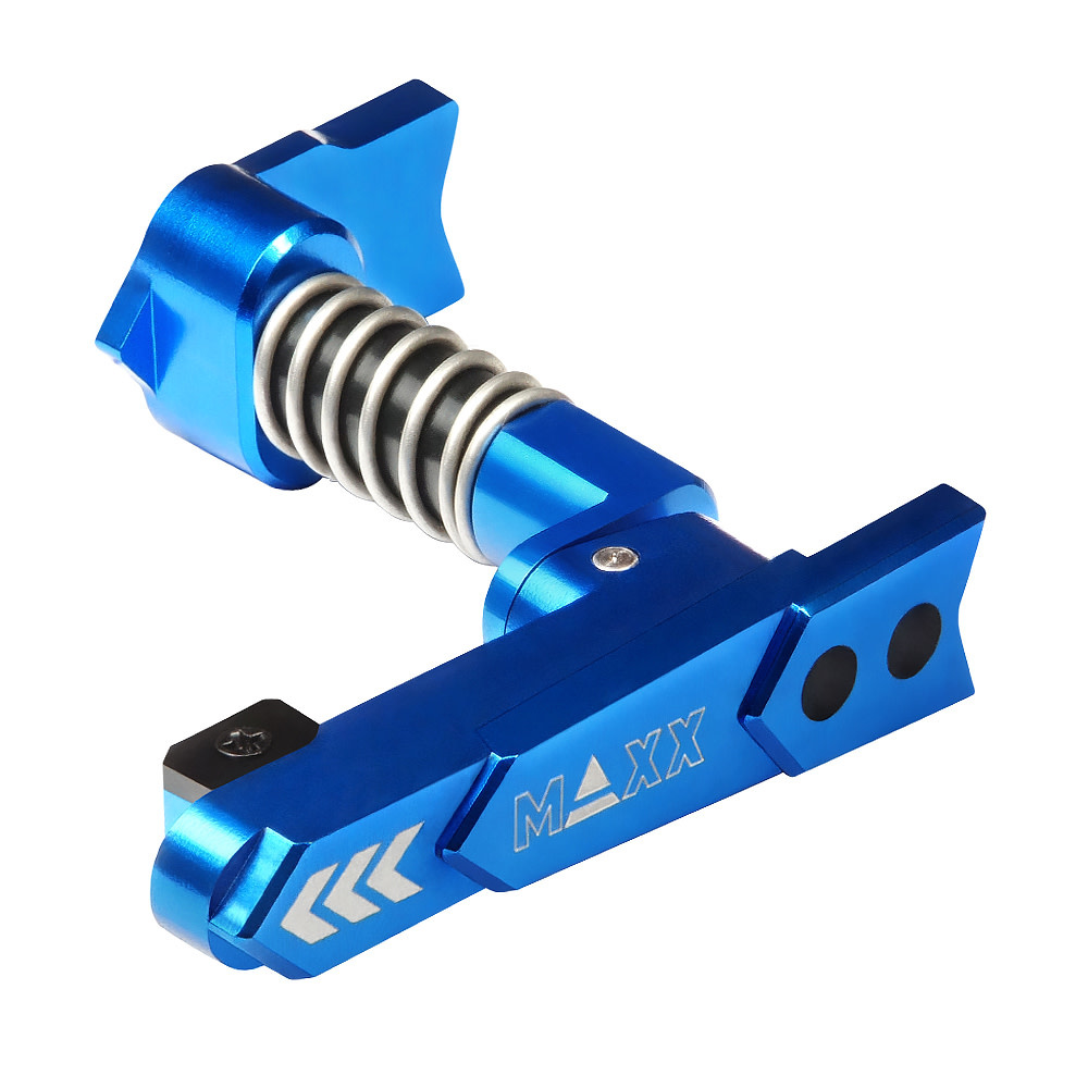 MAXX MAXX MODEL CNC Aluminum Advanced Magazine Release (Style A) (Blue)