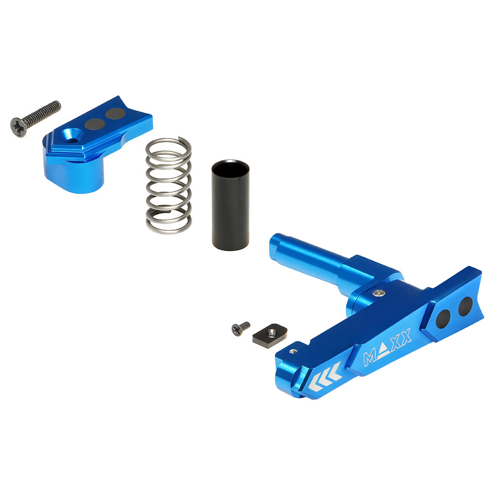 MAXX MAXX MODEL CNC Aluminum Advanced Magazine Release (Style A) (Blue)