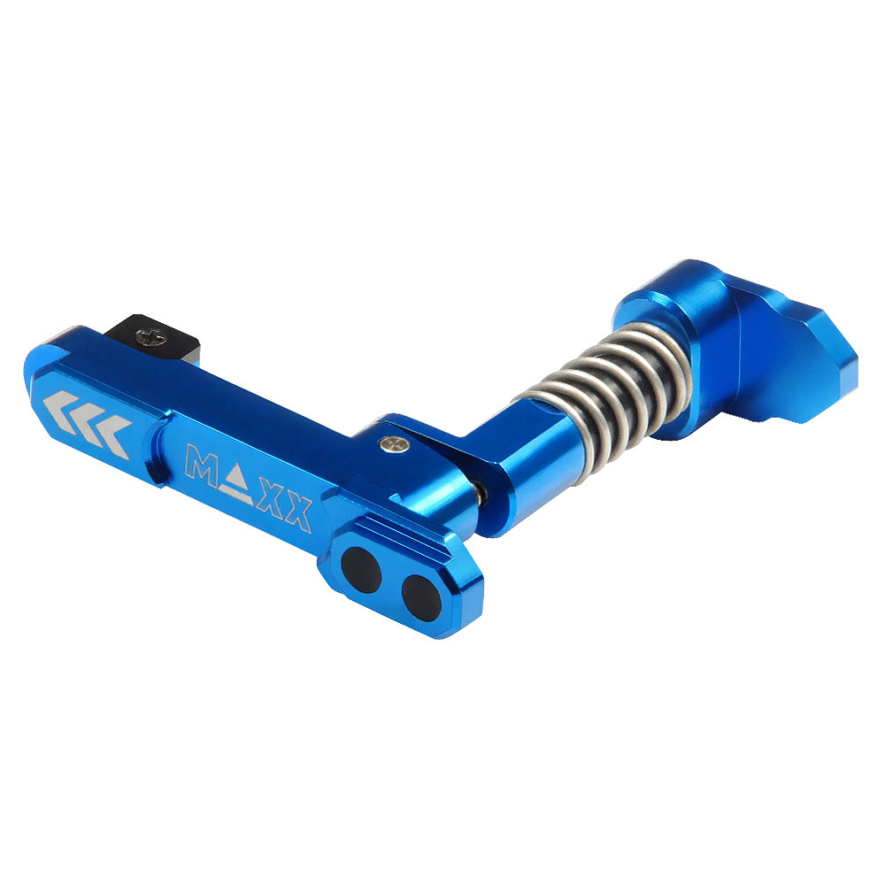 MAXX MODEL CNC Aluminum Advanced Magazine Release (Style B) (Blue)