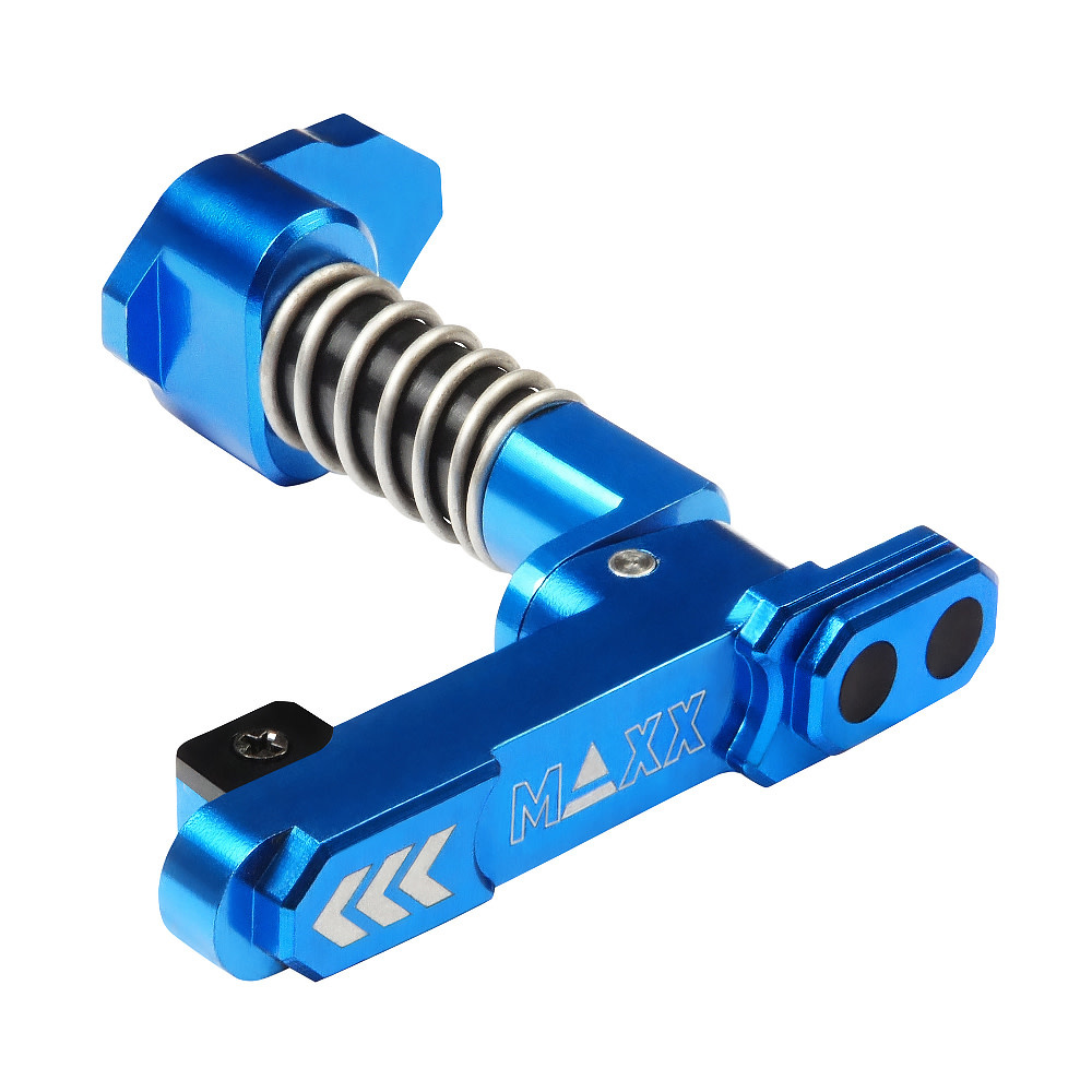 MAXX MODEL CNC Aluminum Advanced Magazine Release (Style B) (Blue)