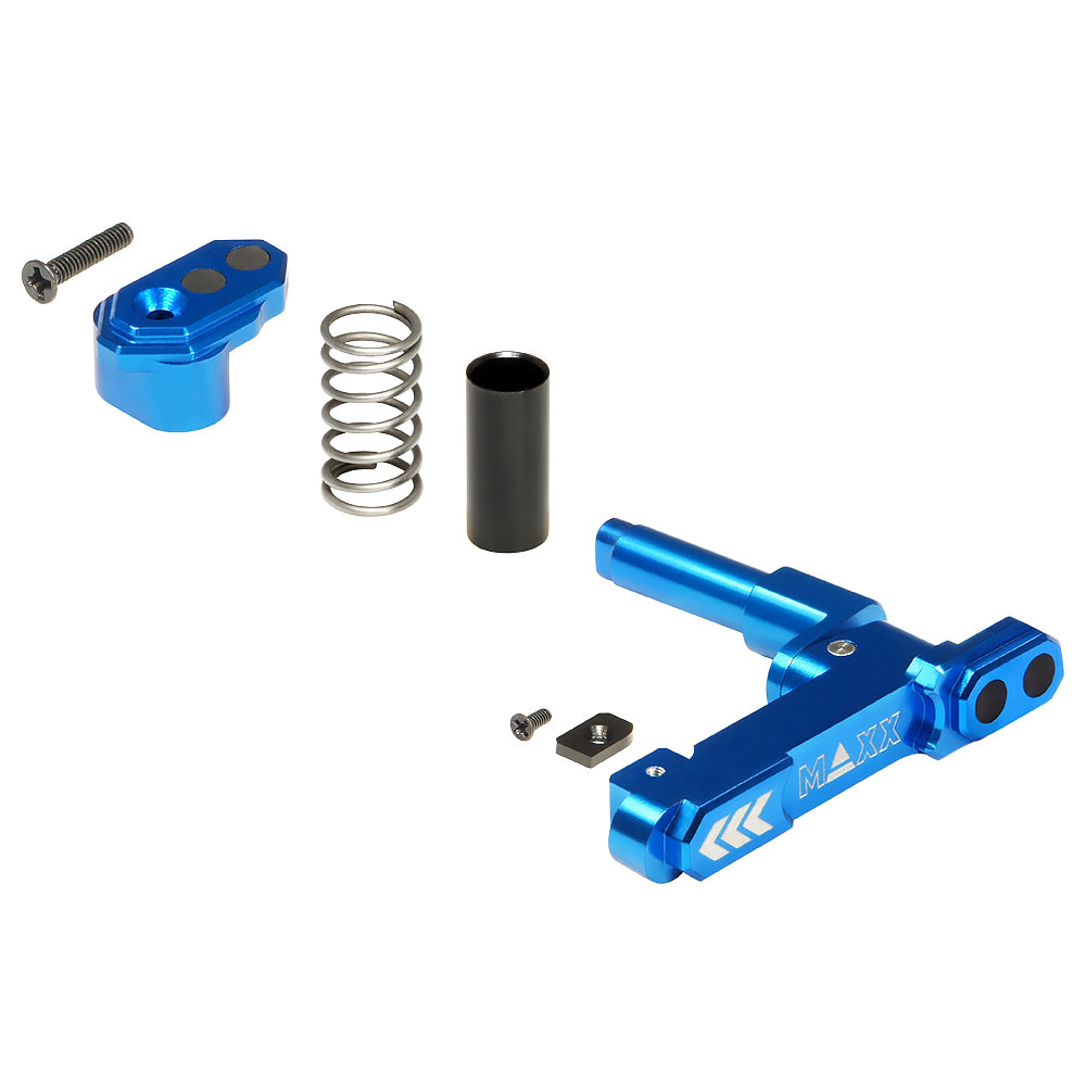 MAXX MODEL CNC Aluminum Advanced Magazine Release (Style B) (Blue)