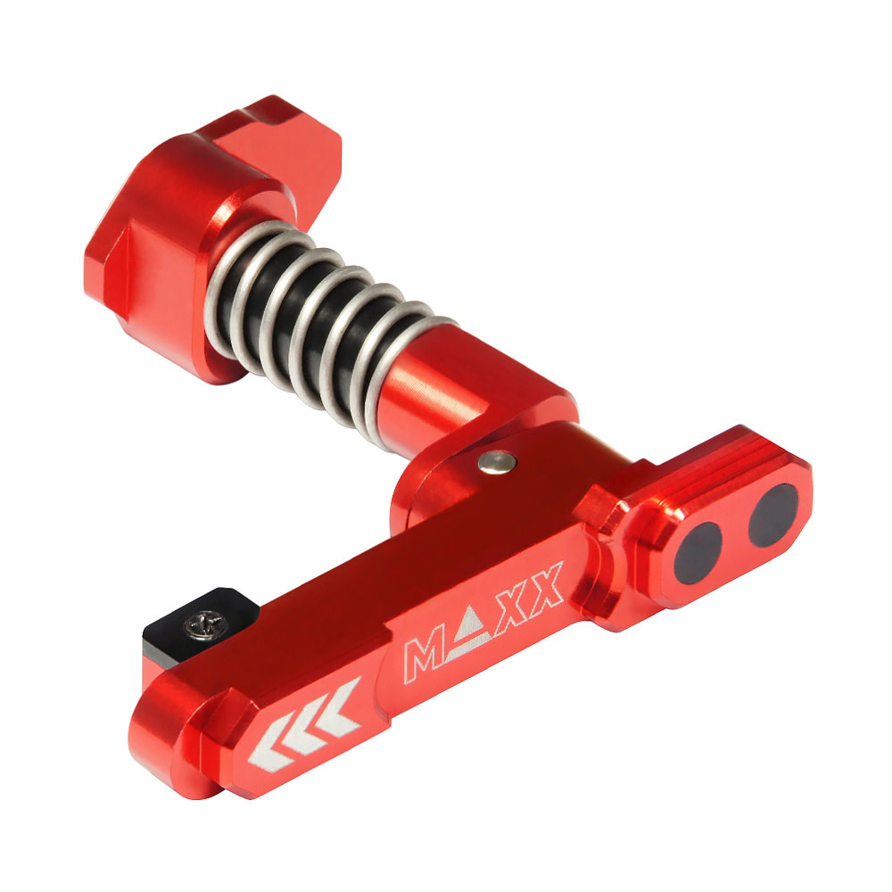 MAXX MODEL CNC Aluminum Advanced Magazine Release (Style B) (RED)