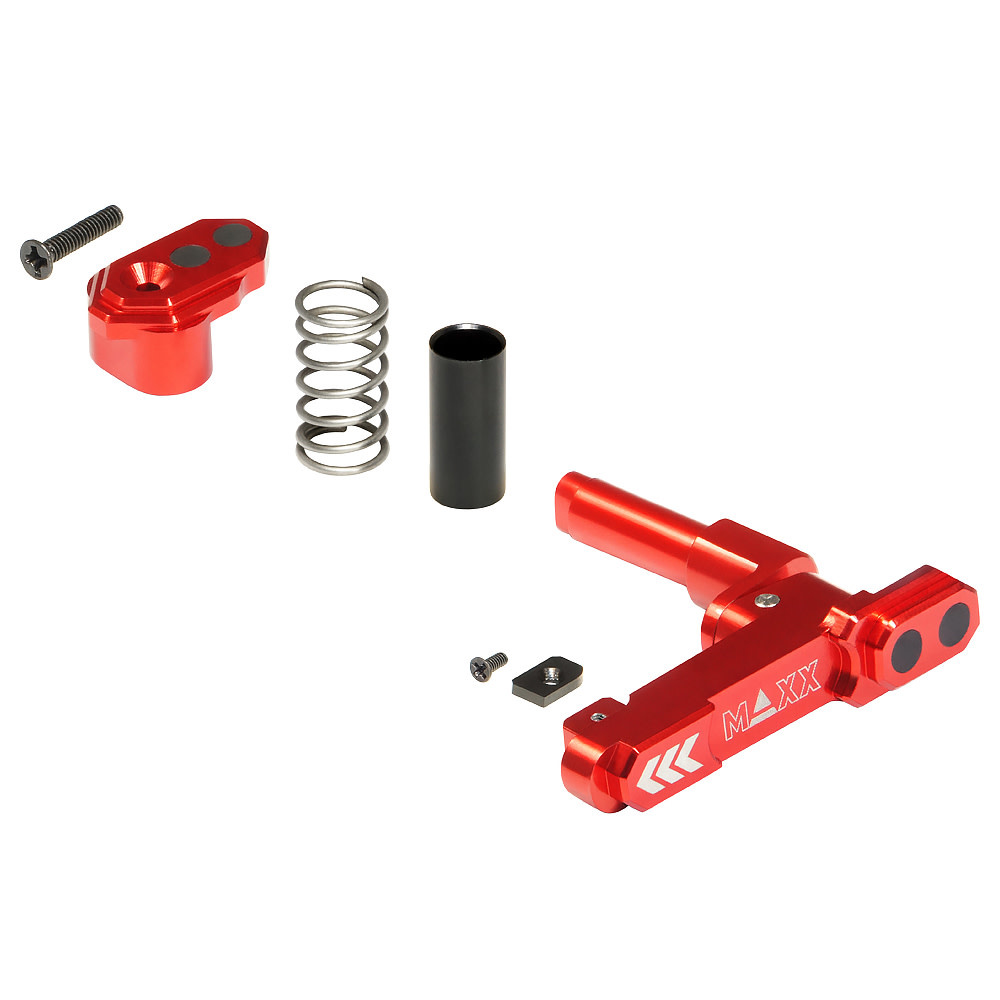 MAXX MODEL CNC Aluminum Advanced Magazine Release (Style B) (RED)