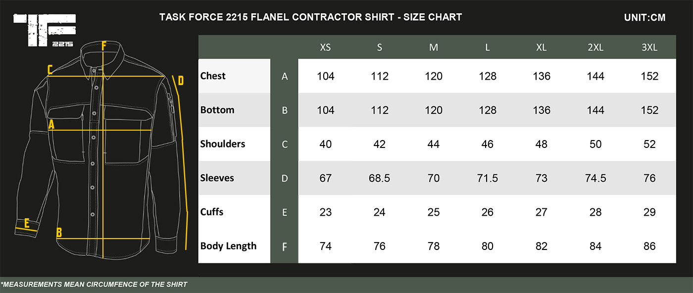 TF2215 TF-2215 flanel Contractor shirt