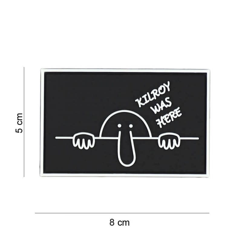 3D PVC Kilroy was here black #807