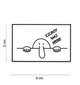 Copy of 3D PVC Kilroy was here black #807