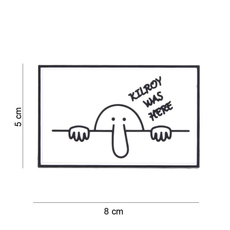 3D PVC Kilroy was here white #8072