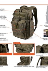 5.11 Tactical RUSH12 2.0 Rucksack (24L) Schwarz