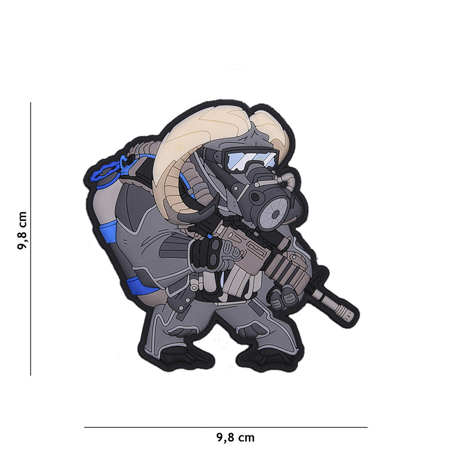 TF2215 Patch 3D PVC Frogman Ox No.5