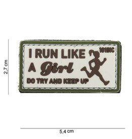 3D PVC I run like a Girl sand