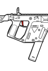 Airtech Studios Krytac Kriss Vector - Speed Flat Trigger Blade (BLACK)