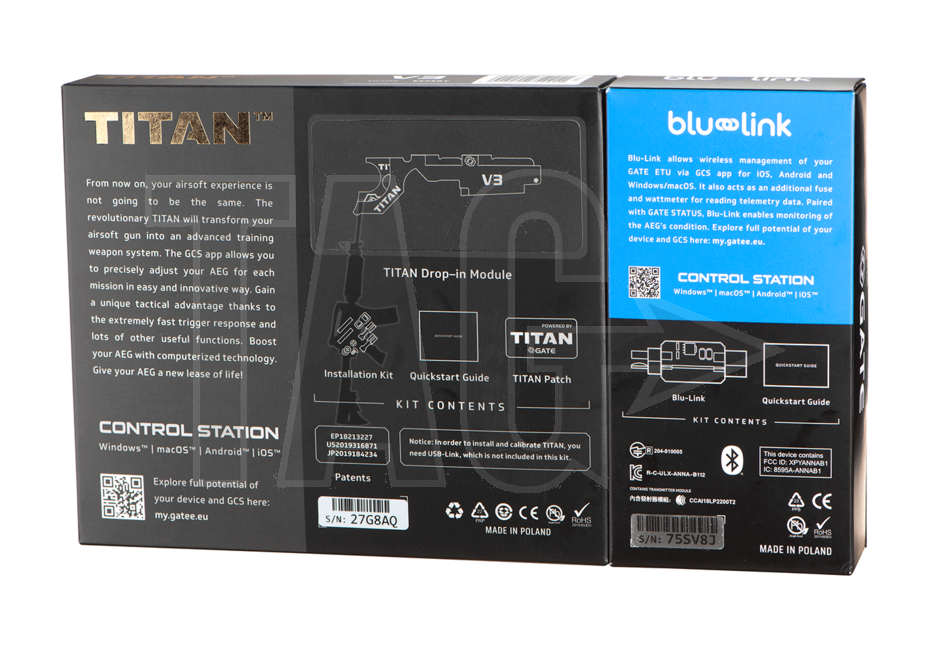 Gate Gate Titan V3 Expert Blu-Set