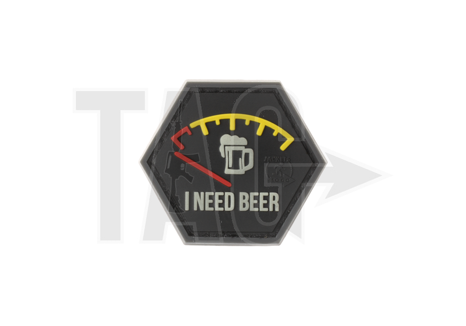 JTG I need Beer Rubber Patch JTG