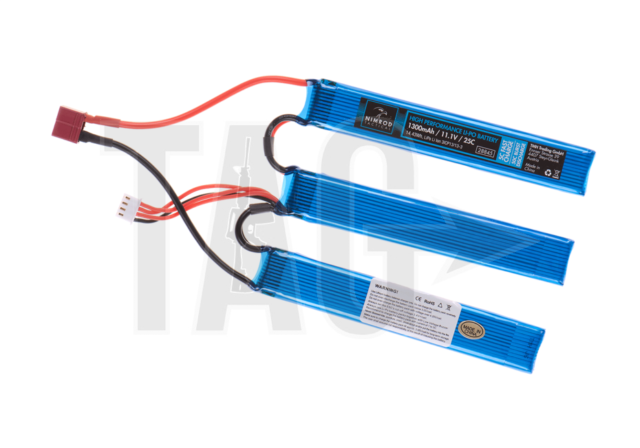 nimrod Nimrod  Lipo 11.1V 1300mAh 25C Split Type T-Plug