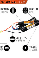 Valken LiPo 11.1v 1450mAh 30/50C Triple Split (Small Tamiya)