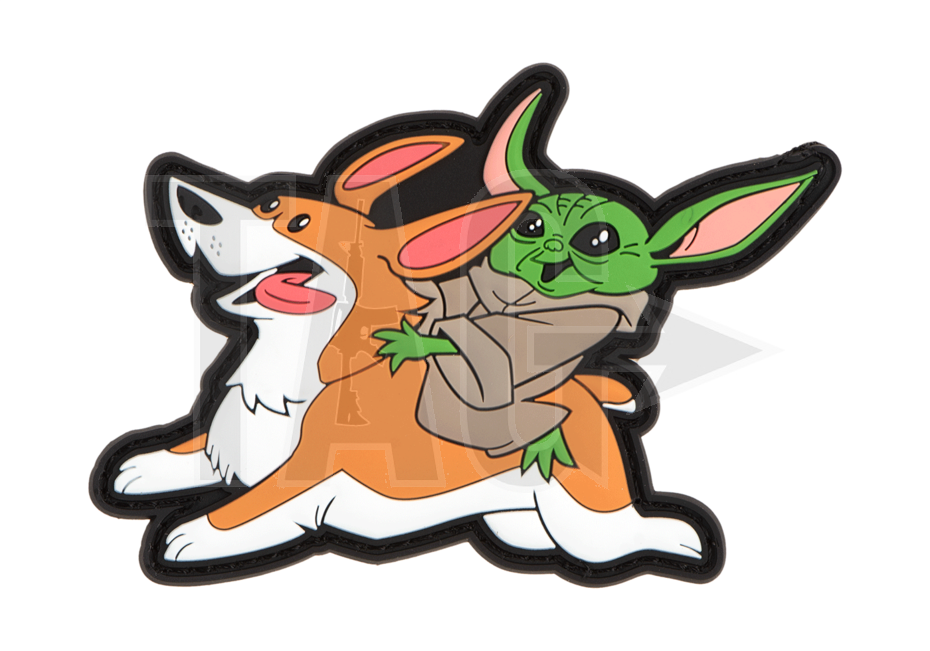 Airsoftology Baby Y grogu Riding Corgi Patch