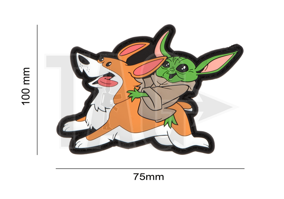 Airsoftology Airsoftology Baby Y grogu Riding Corgi Patch
