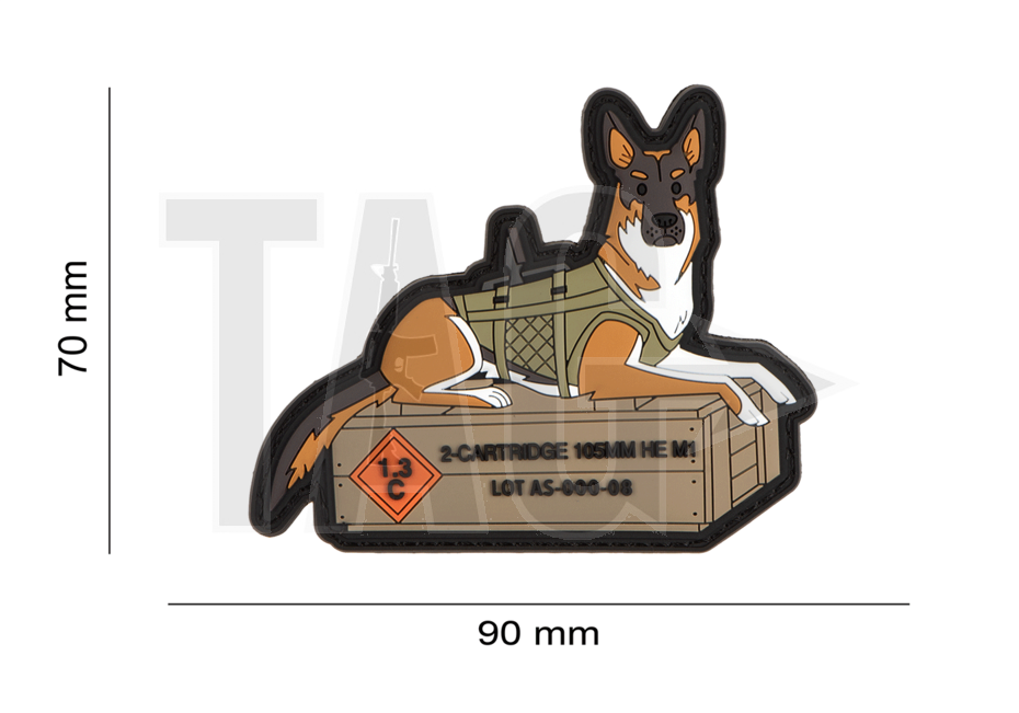 Airsoftology German Shepard Tactical Dog Patch Airsoftology