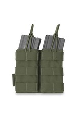 Warrior Assault Systeem Dubbel M4 Molle Open M4 5.56mm Mag Pouch / bungee Retention OD W-EO-DMOP-5.56 -OD