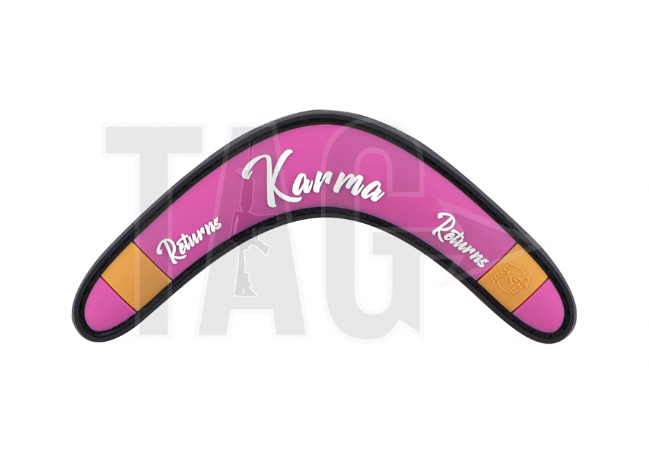 JTG Karma Returns Rubber Patch Pink