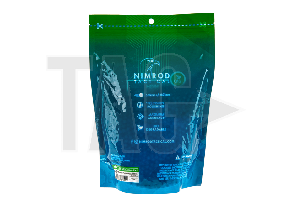 nimrod Nimrod 0.25g Bio BB High Performance 4000rds