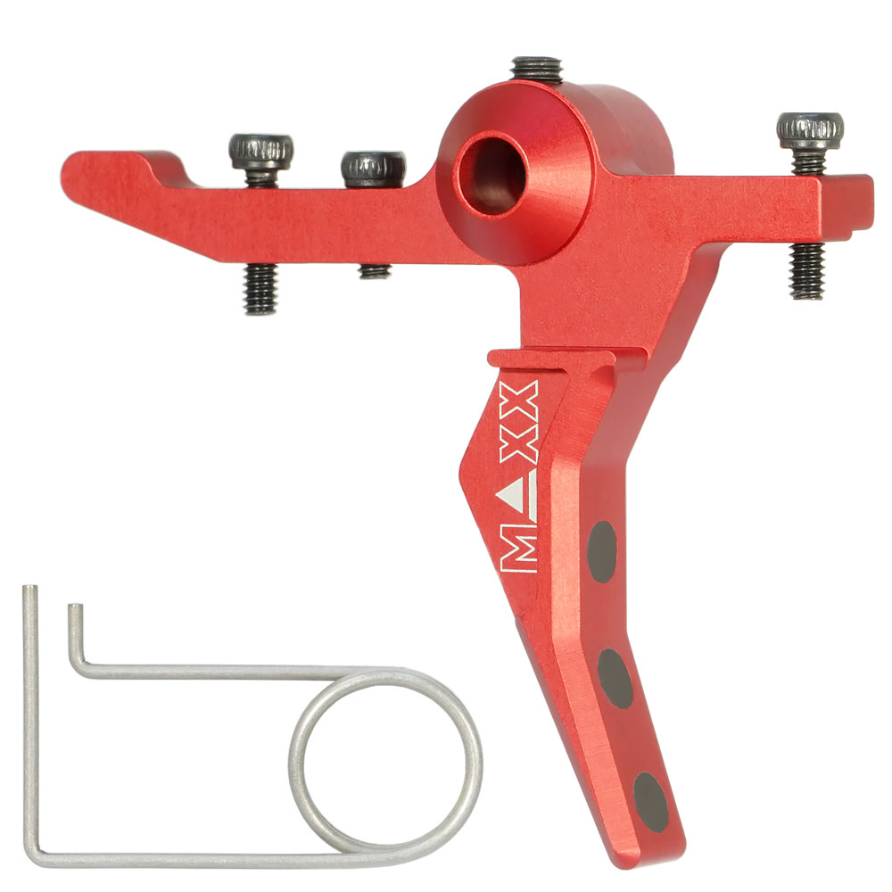 MAXX Maxx CNC Aluminum Advanced Speed Trigger (Style B) (Red) For MTW