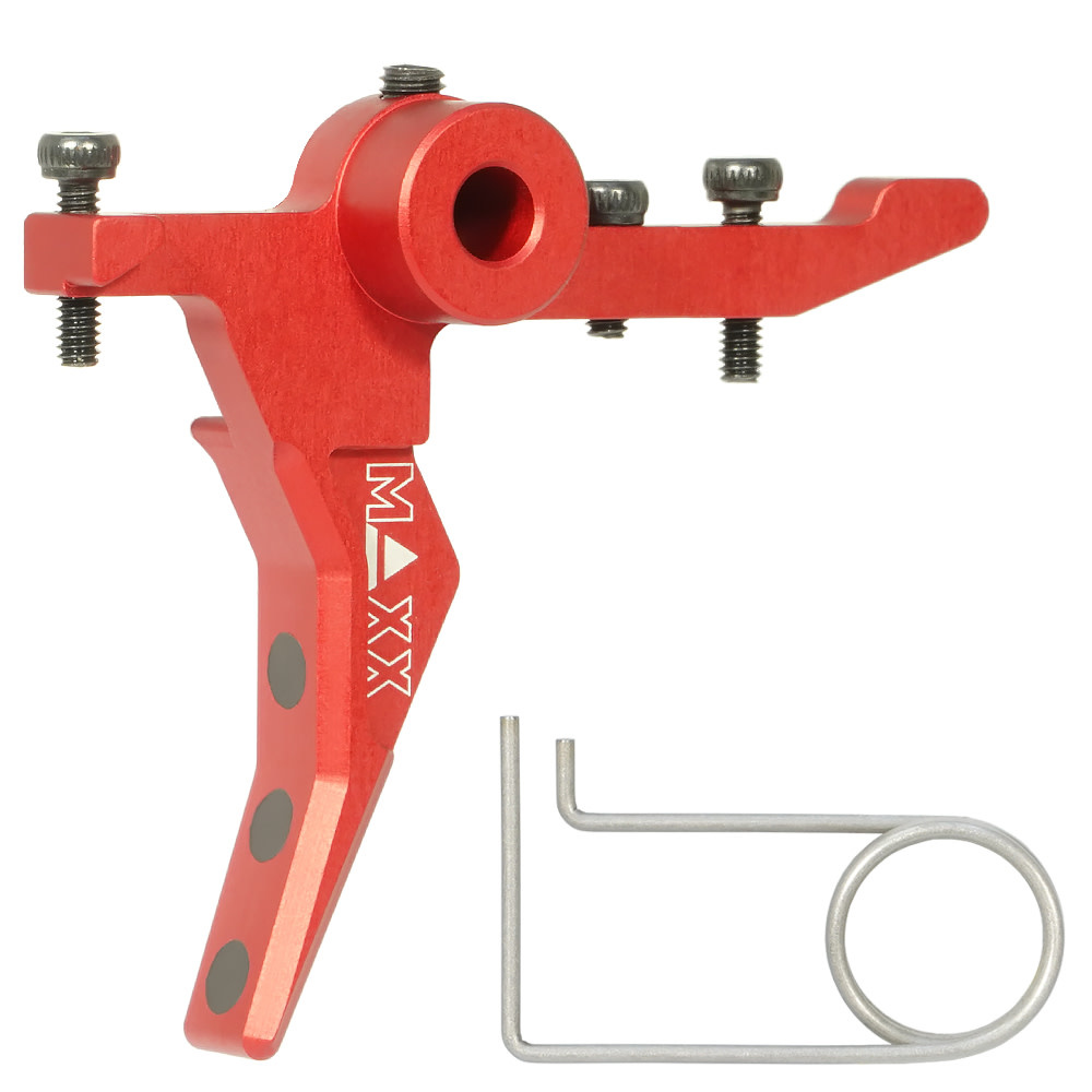 MAXX Maxx CNC Aluminum Advanced Speed Trigger (Style B) (Red) For MTW