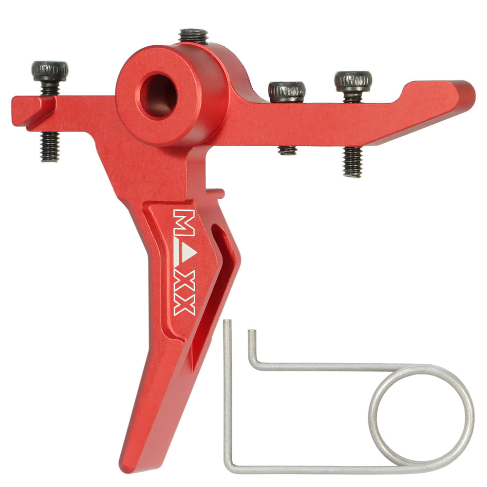 MAXX Maxx CNC Aluminum Advanced Speed Trigger (Style B) (Red) For MTW