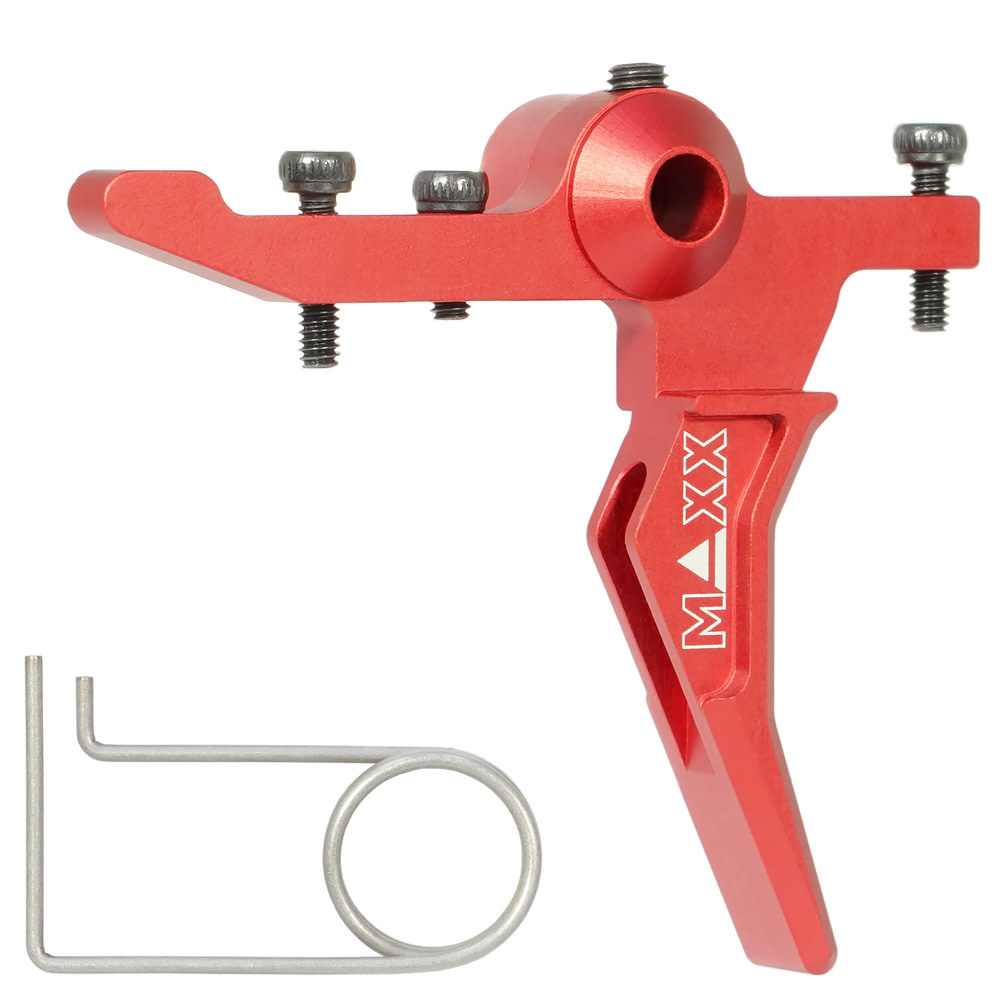 MAXX Maxx CNC Aluminum Advanced Speed Trigger (Style B) (Red) For MTW