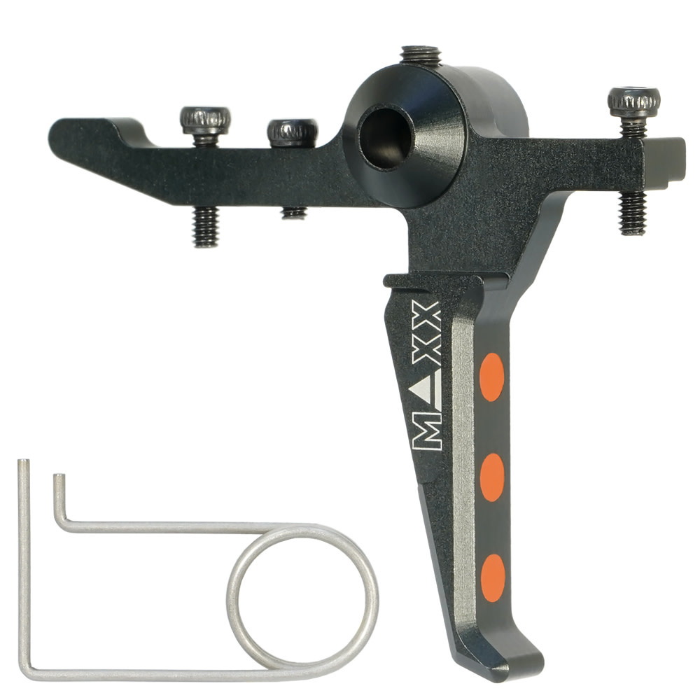 MAXX CNC Aluminum Advanced Speed Trigger (Style E) (Black) For MTW