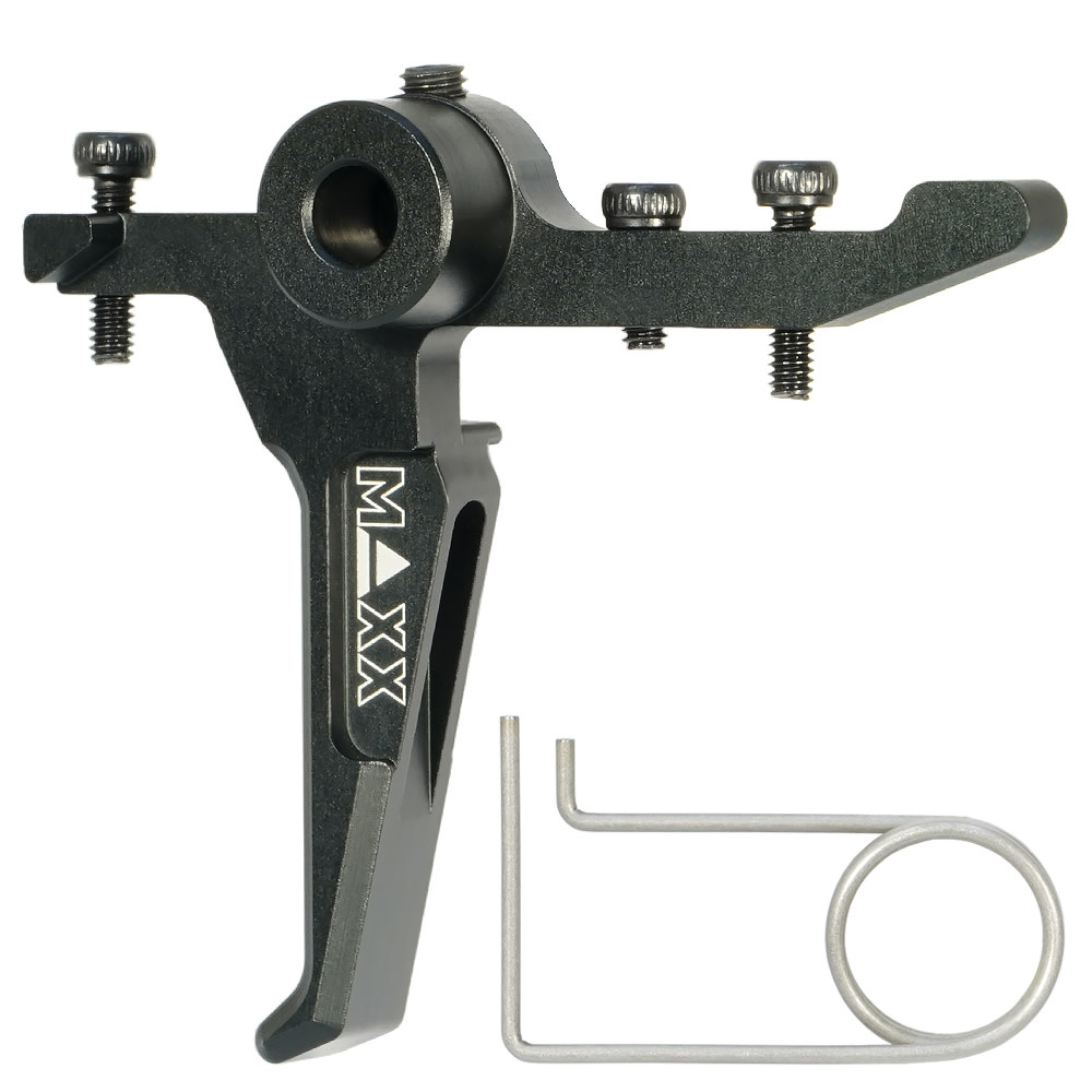 MAXX Maxx CNC Aluminum Advanced Speed Trigger (Style E) (Black) For MTW